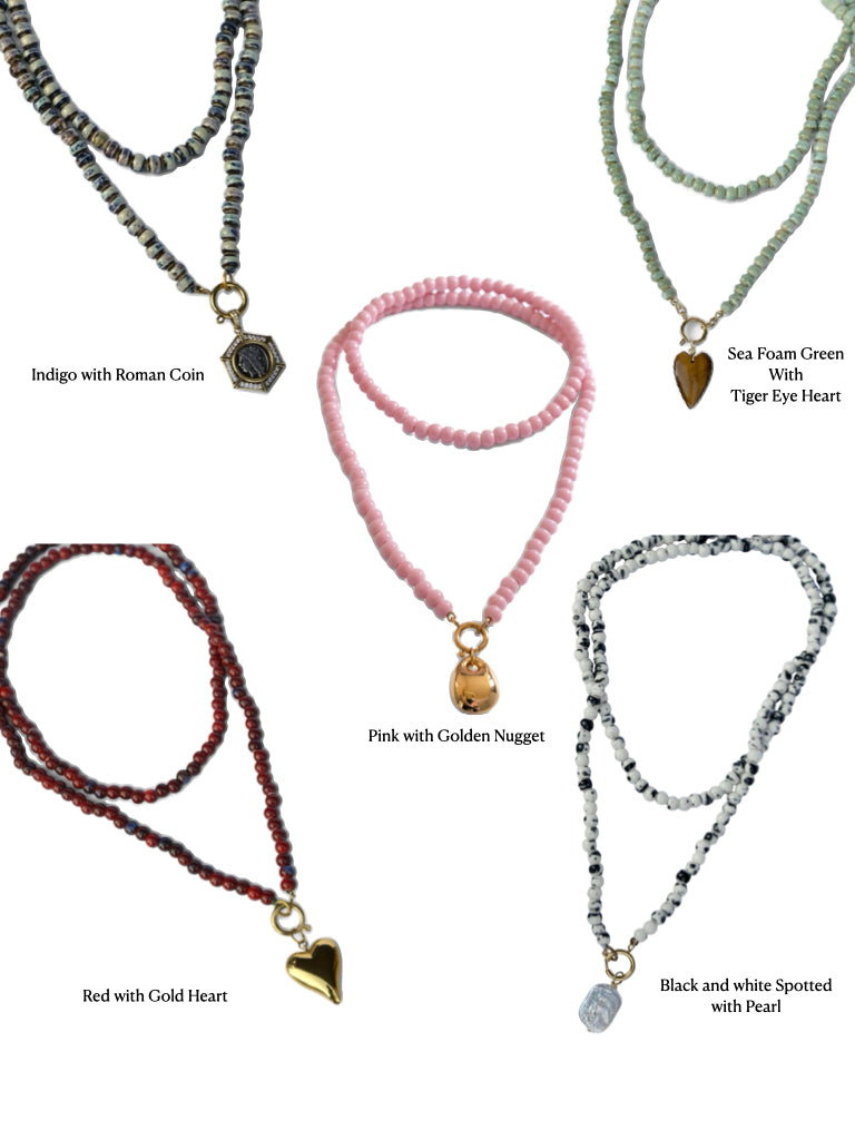 Hold True Beaded Wrap Necklace
