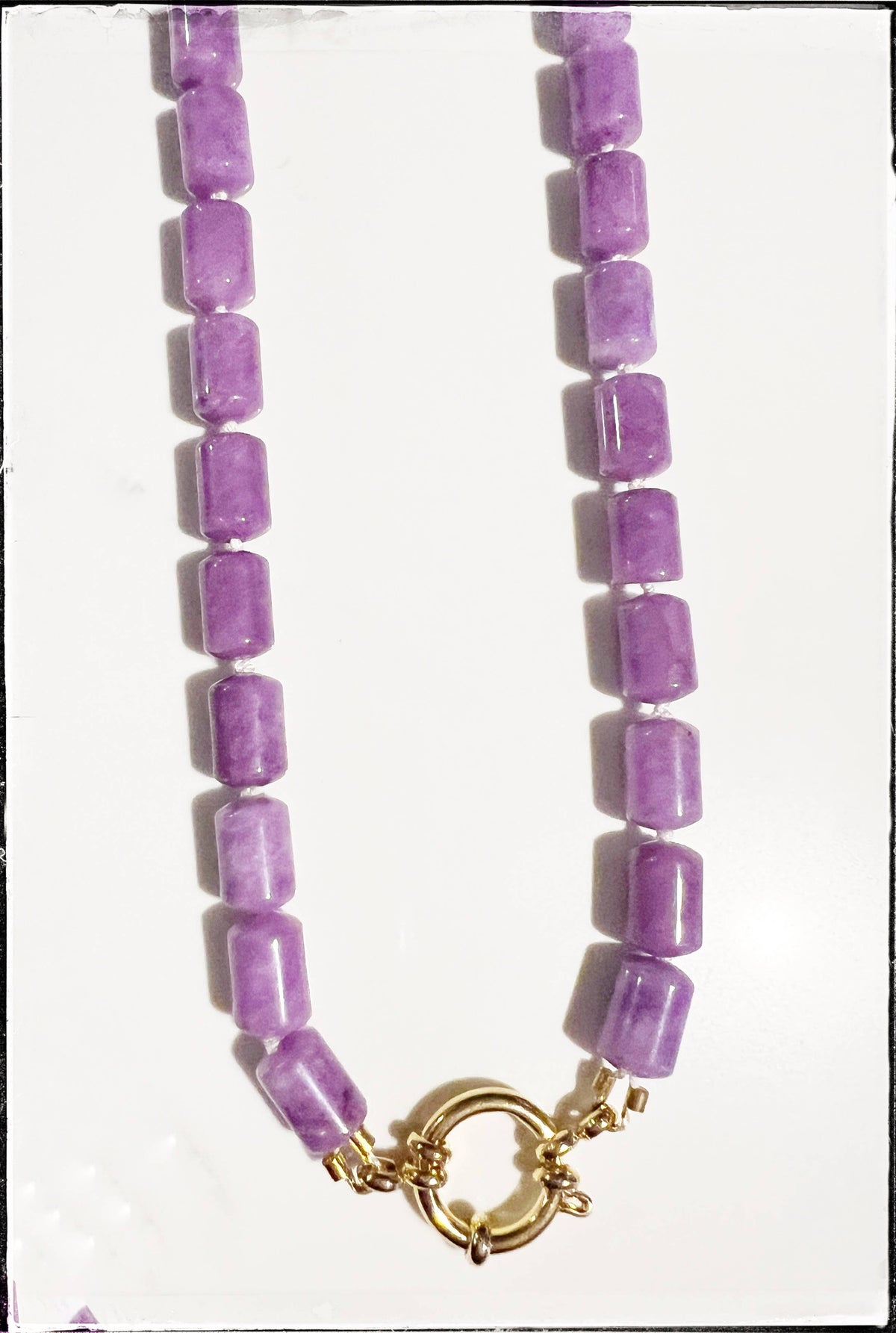 Purple Beaded Necklace