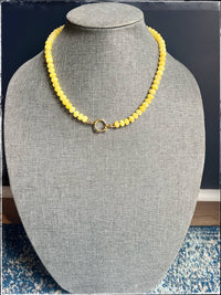 Yellow Beaded Necklace