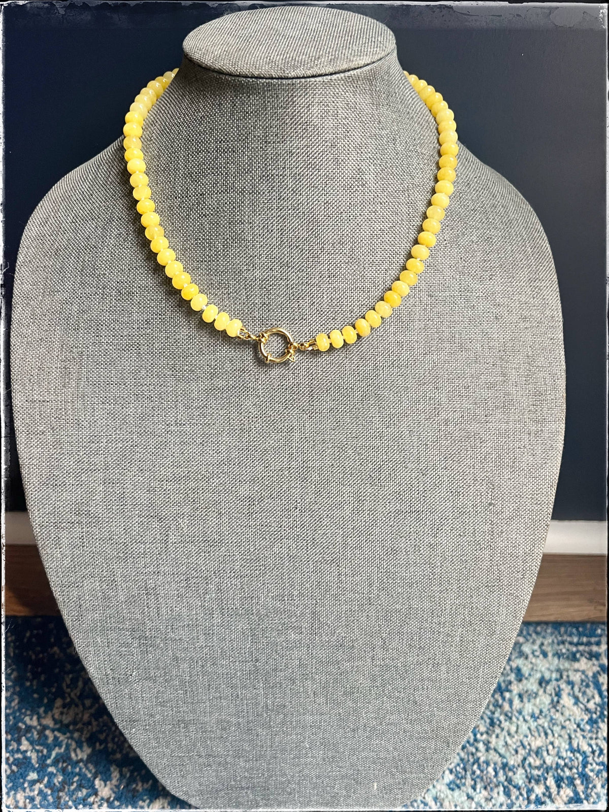Yellow Beaded Necklace
