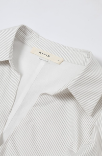 The Caroline Top White/Grey