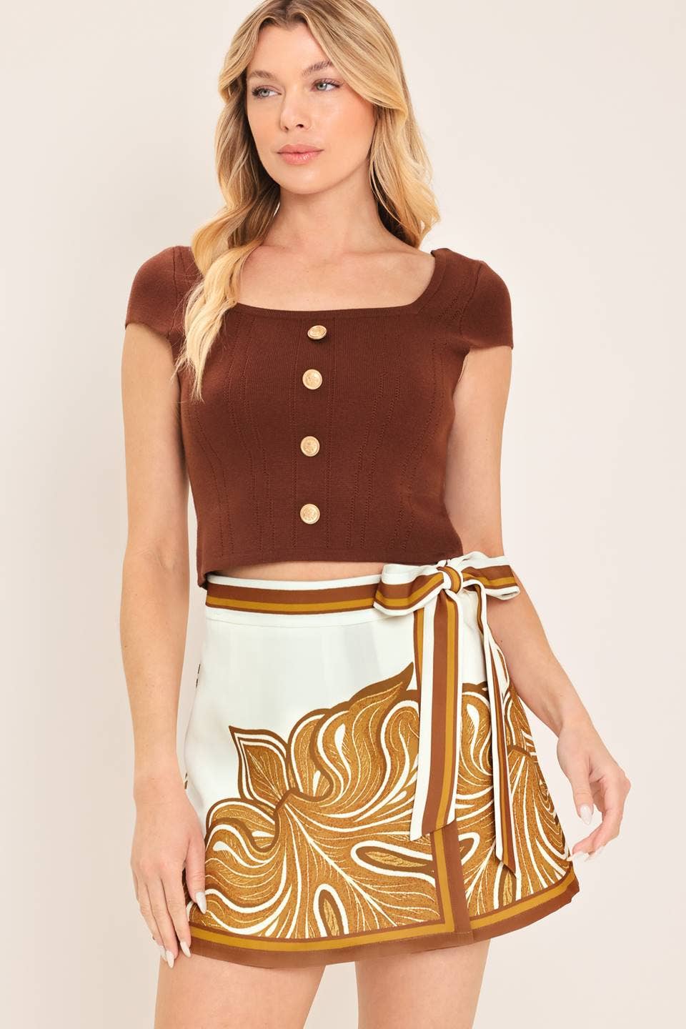 Desert Bloom Woven Skort