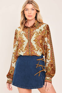 Paisley Palace Woven Top