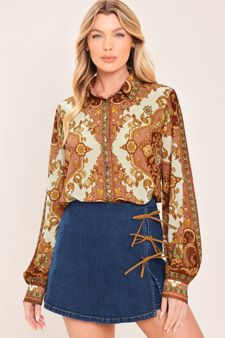 Paisley Palace Woven Top