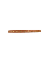 Cala Belt – Cognac | Skinny Snap Belt | One-Size Adjustable
