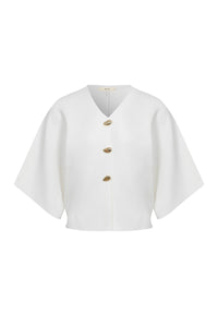 The Ellie Top White