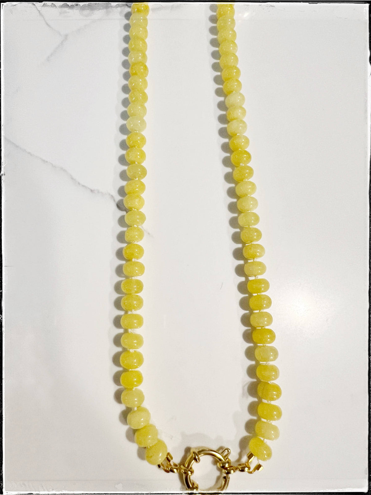 Yellow Beaded Necklace
