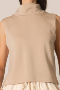 Modal Cowl Neck Sleeveless Top