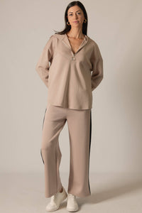 Side Stripe Wide Leg Pants