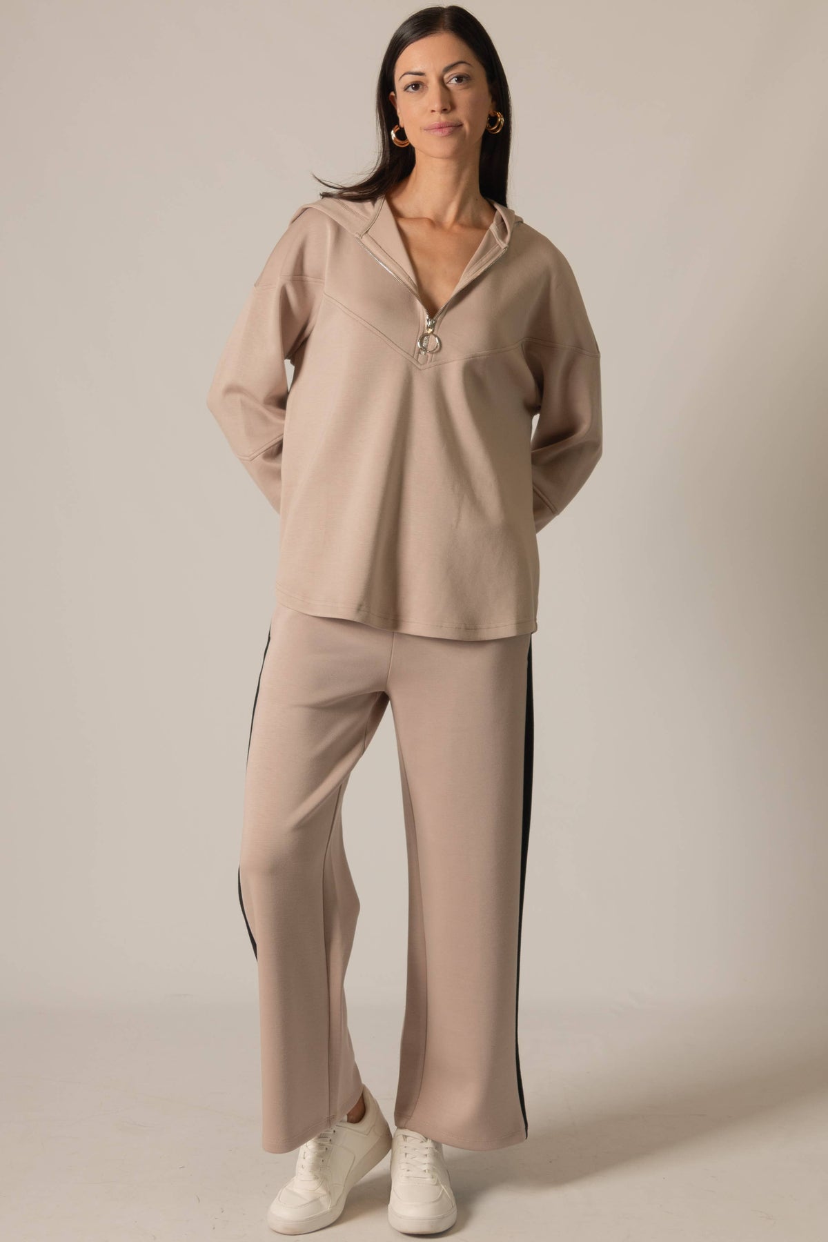Side Stripe Wide Leg Pants