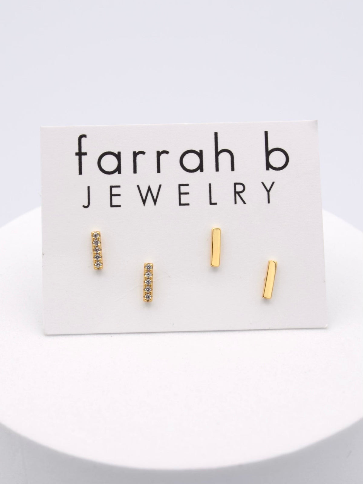 Get In Line Bar Stud Earring Set