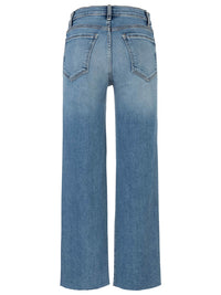 Avery High Rise Fab Ab Easy Straight Leg Raw Hem
