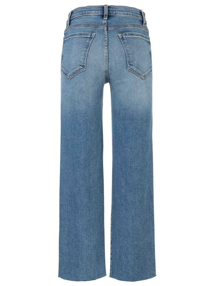 Avery High Rise Fab Ab Easy Straight Leg Raw Hem