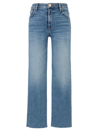 Avery High Rise Fab Ab Easy Straight Leg Raw Hem