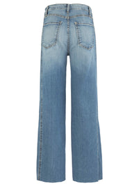 Charlotte High Rise Wide Leg Raw Hem