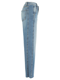 Charlotte High Rise Wide Leg Raw Hem